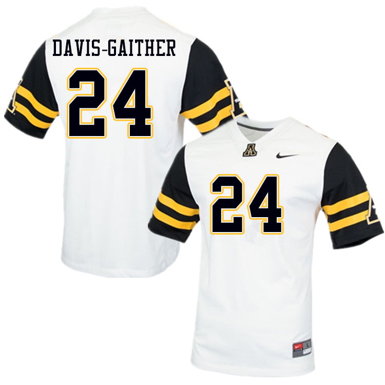 Men #24 Akeem Davis-Gaither Appalachian State Mountaineers College Football Jerseys Sale-White - Click Image to Close